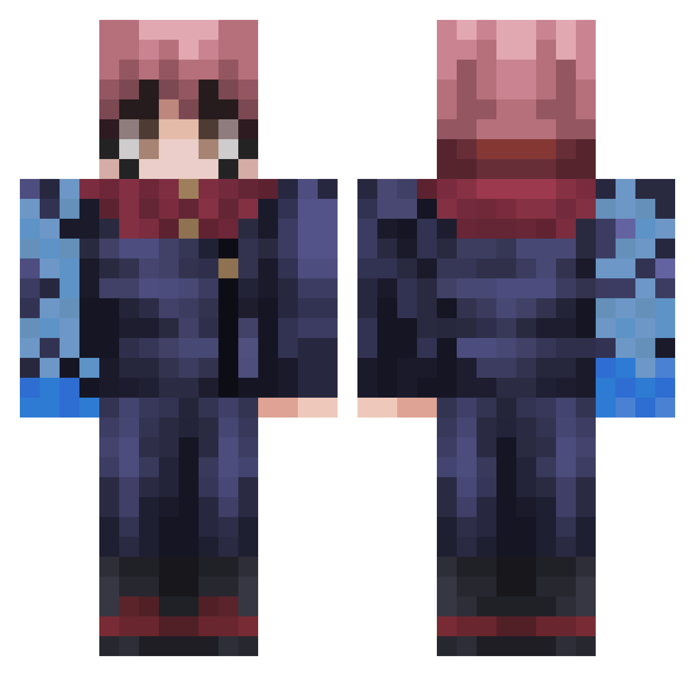 kryum_ Minecraft skin, front and back view