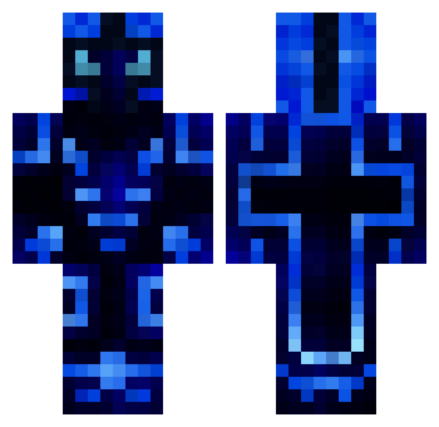 zanez215 Minecraft skin, front and back view