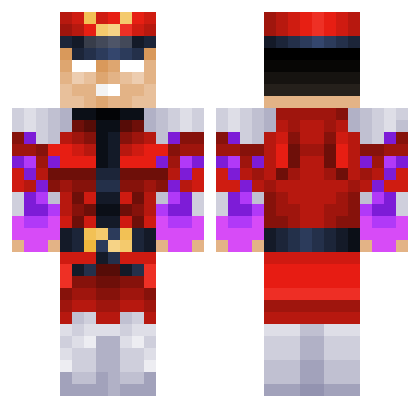 thekangsta25 Minecraft skin, front and back view