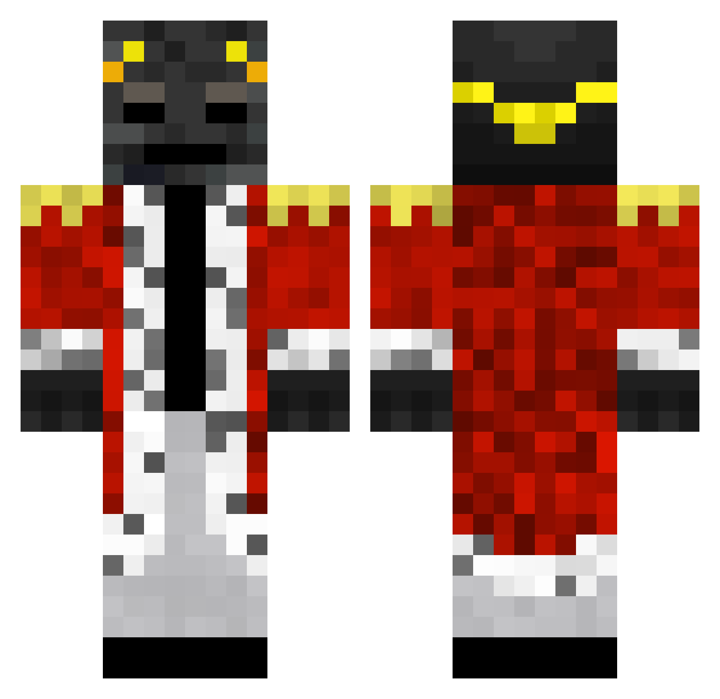 wolfgamer1213 Minecraft skin, front and back view