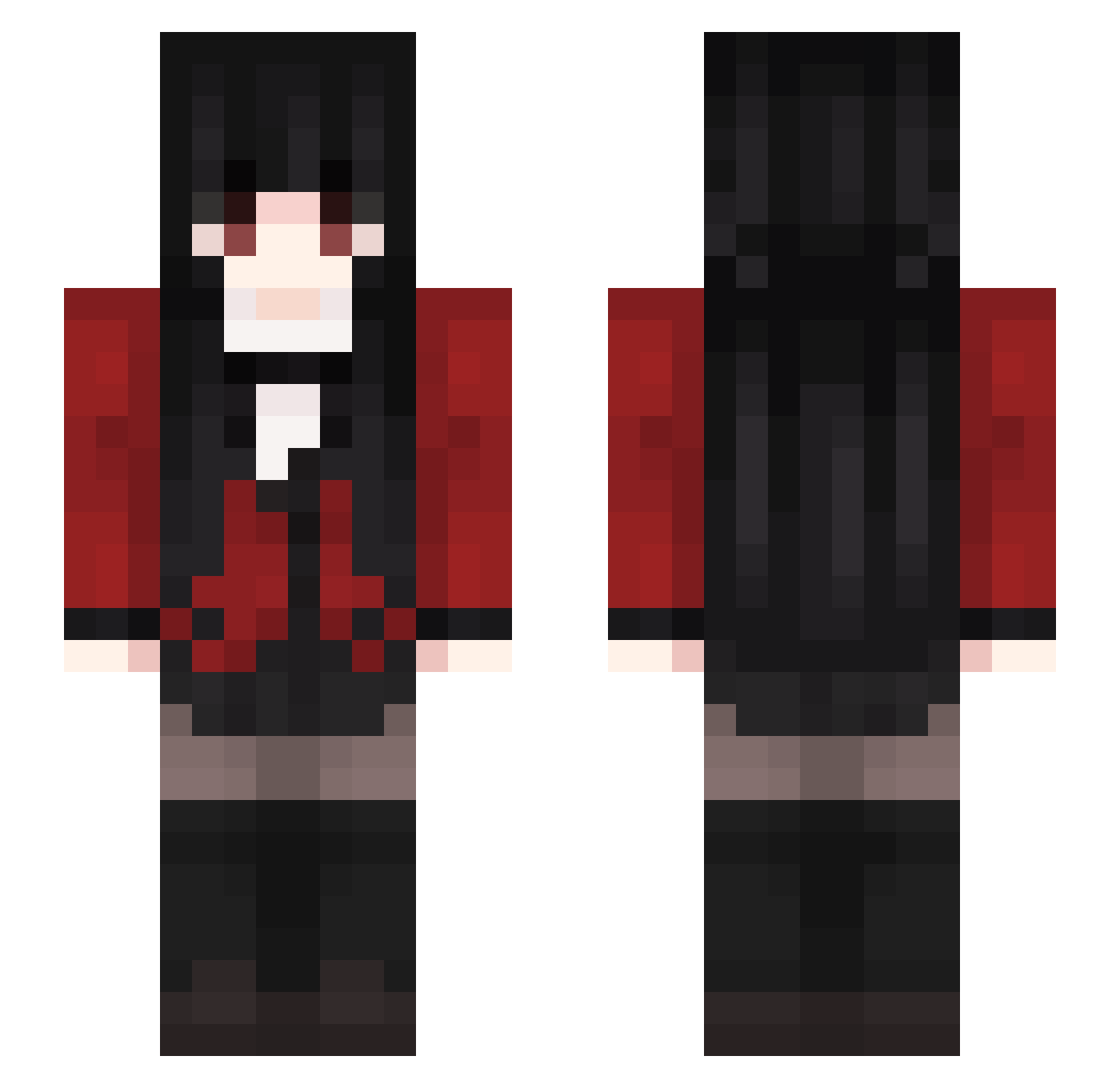 Killerscool Minecraft skin, front and back view