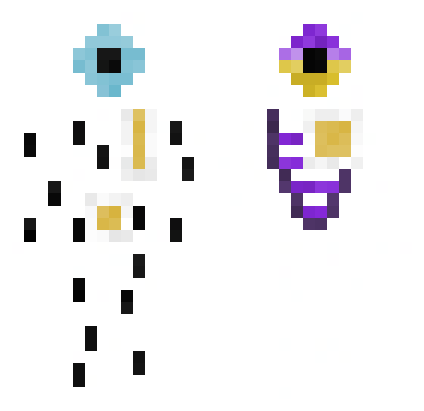 Resfresh_Tower Minecraft skin, front and back view