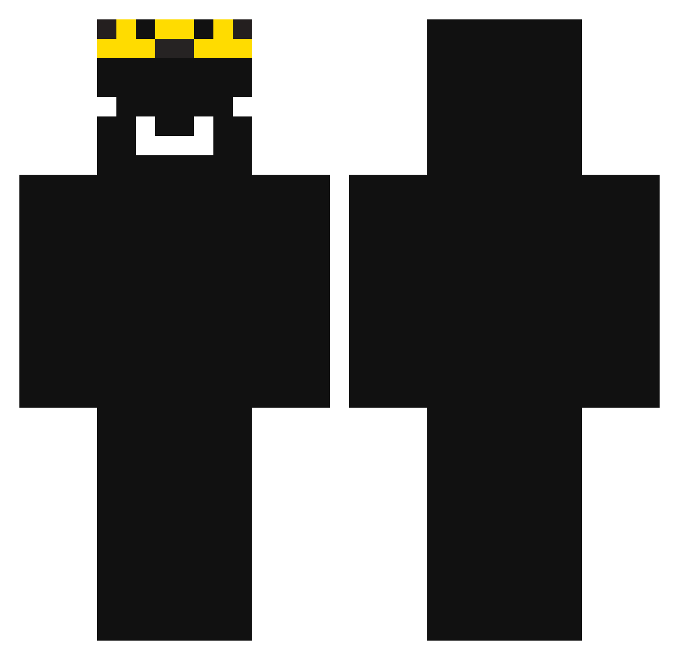 vriyp Minecraft skin, front and back view
