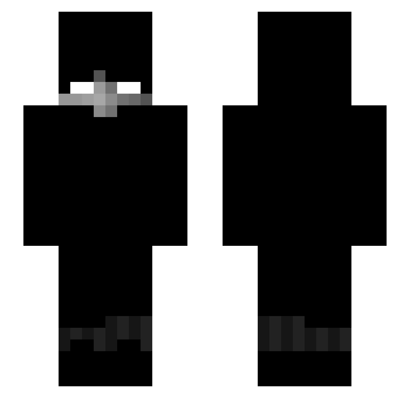 BigChungus176 Minecraft skin, front and back view