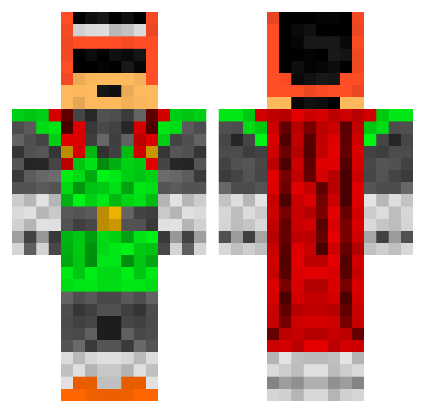 thiagomouras Minecraft skin, front and back view