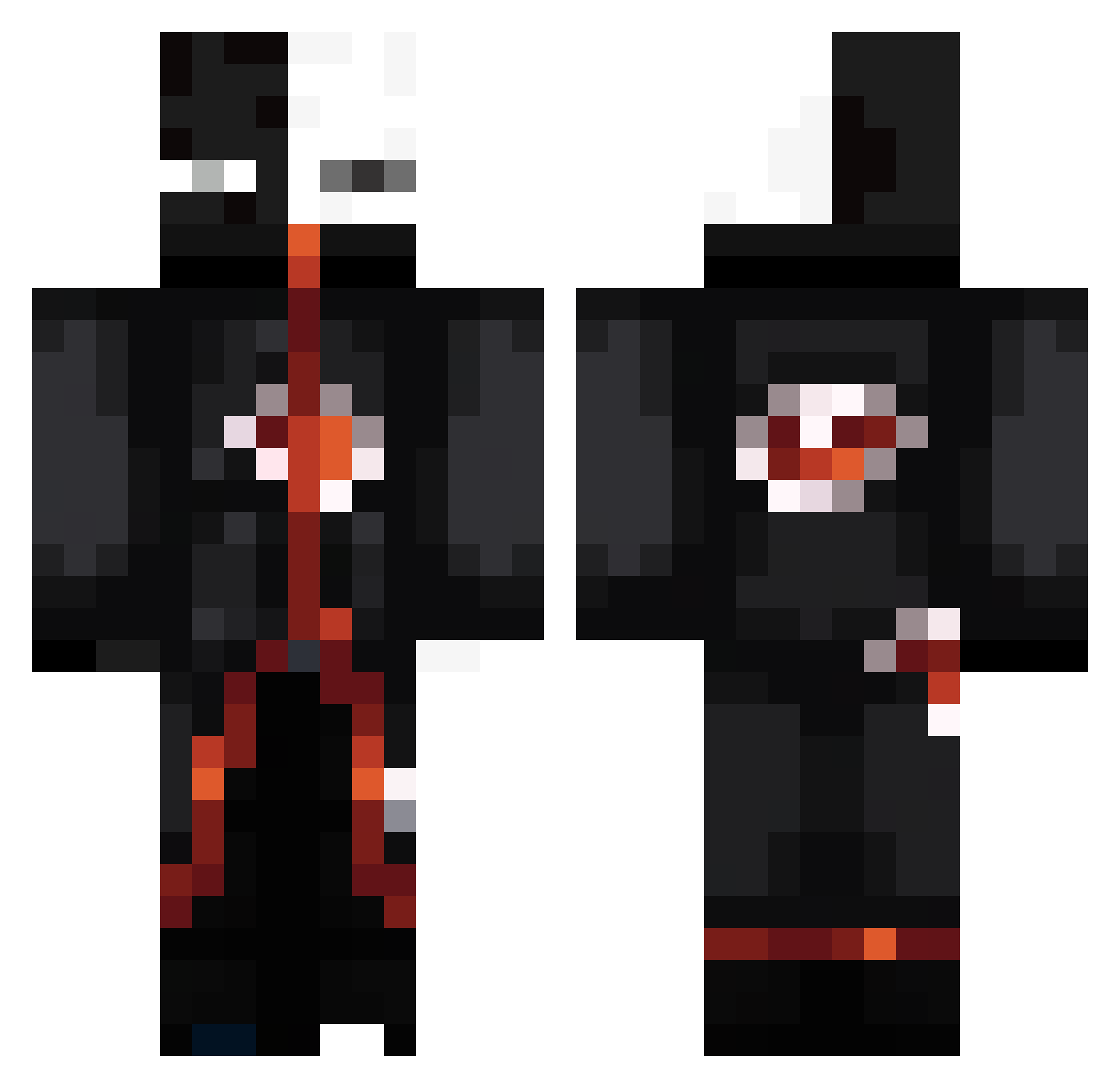lilLAV Minecraft skin, front and back view
