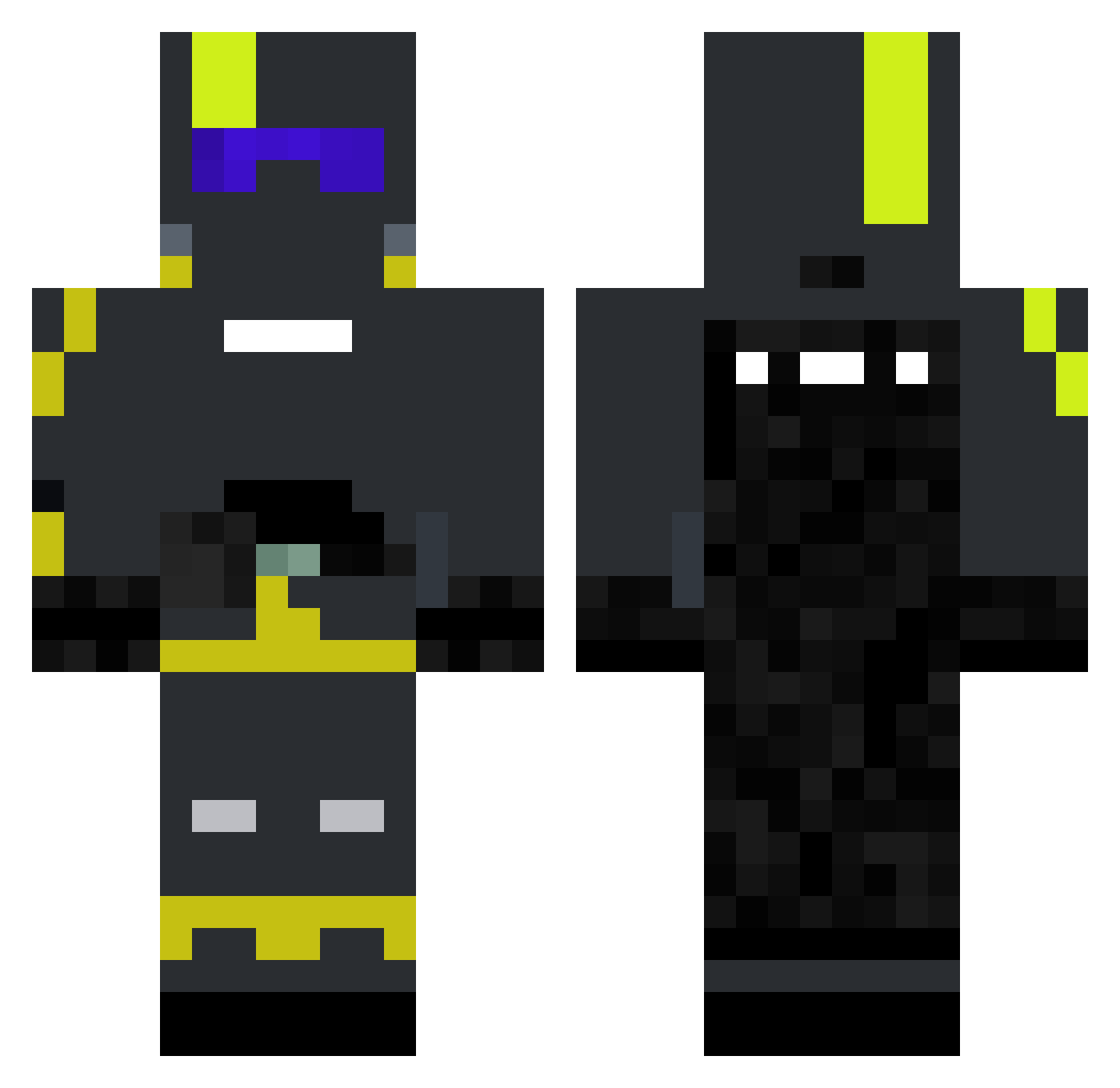 WannabeVA_mc Minecraft skin, front and back view
