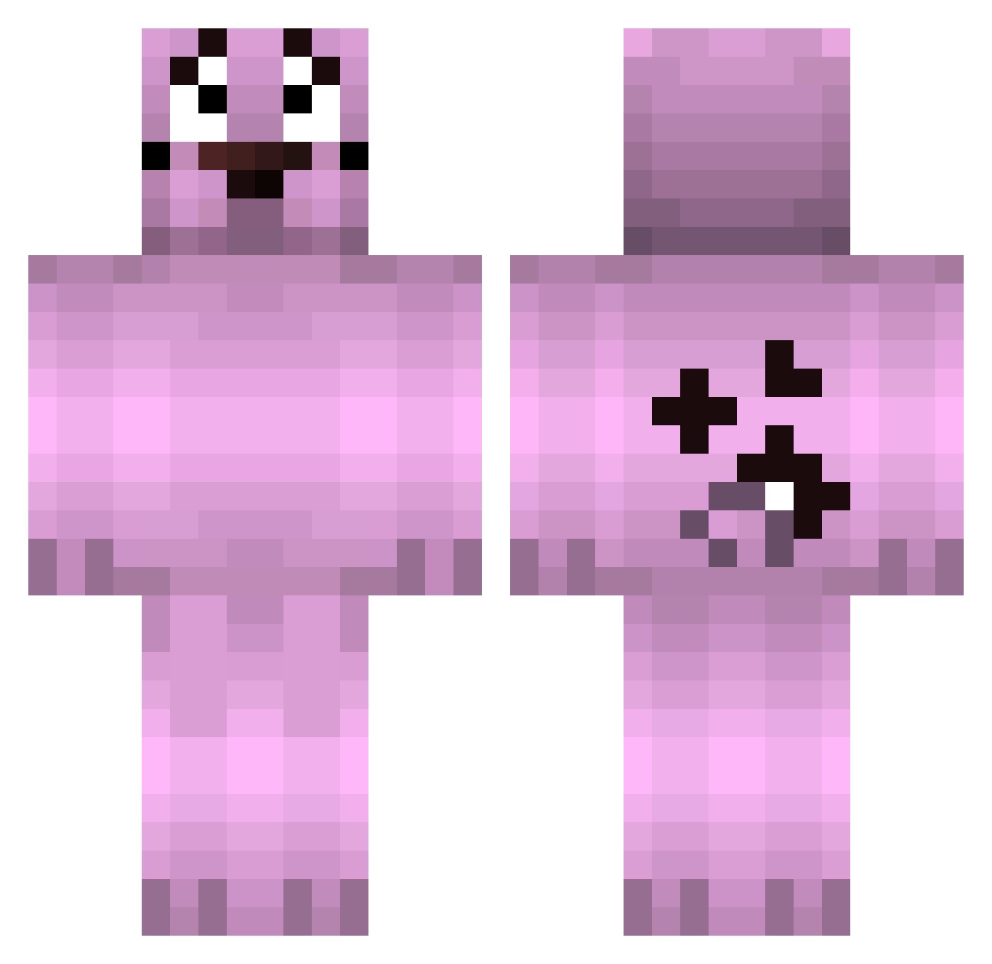 ODST3825 Minecraft skin, front and back view