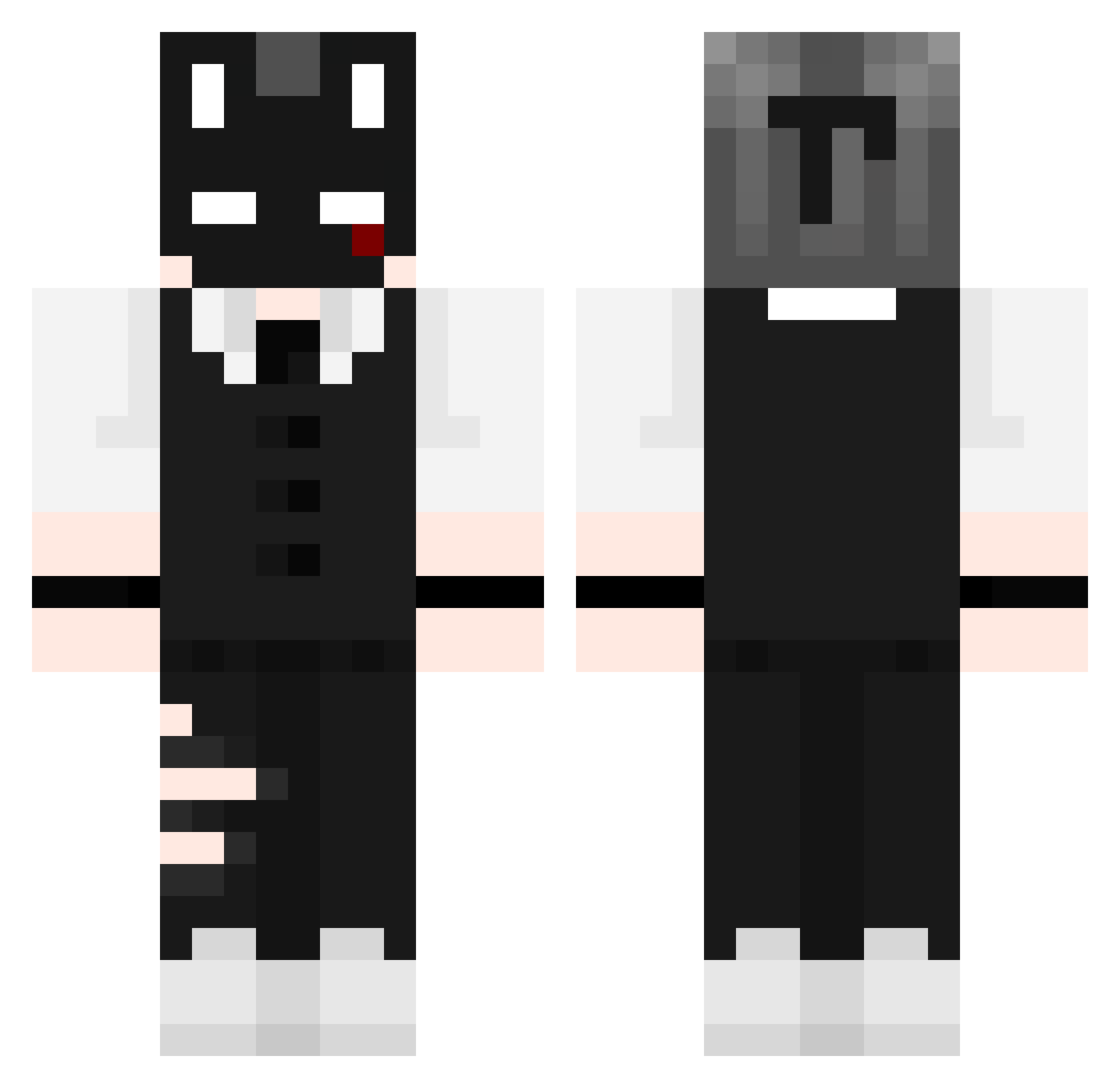 SHADOW_DARKTOON Minecraft skin, front and back view