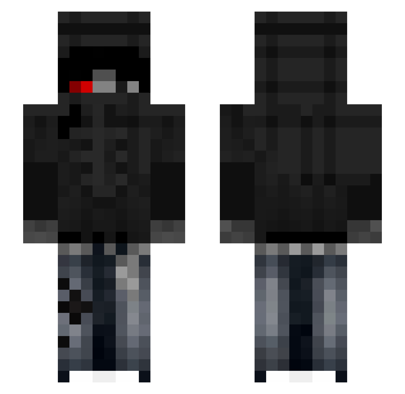 realwoxpl1201 Minecraft skin, front and back view