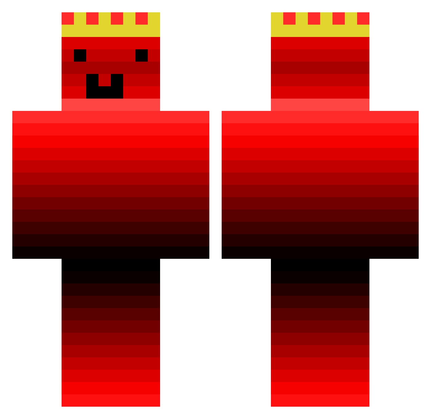 ROWEKS1 Minecraft skin, front and back view