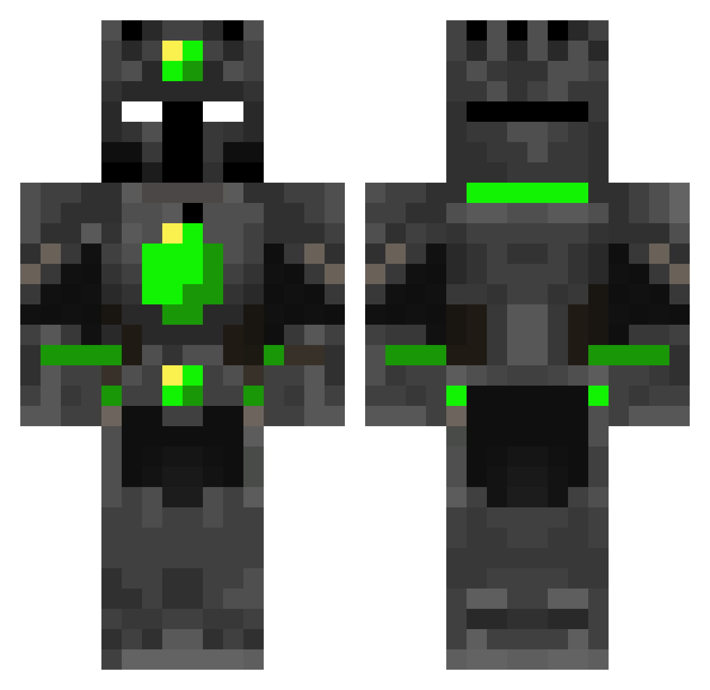 TonYY_Y Minecraft skin, front and back view