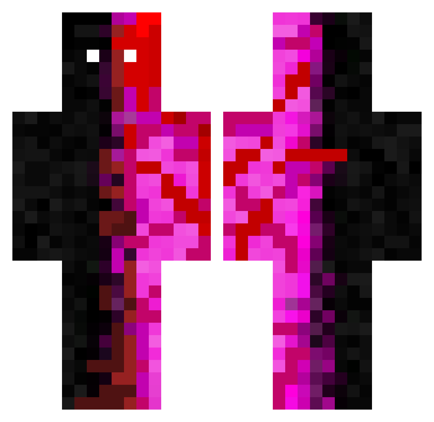 Vecdimehmet27 Minecraft skin, front and back view