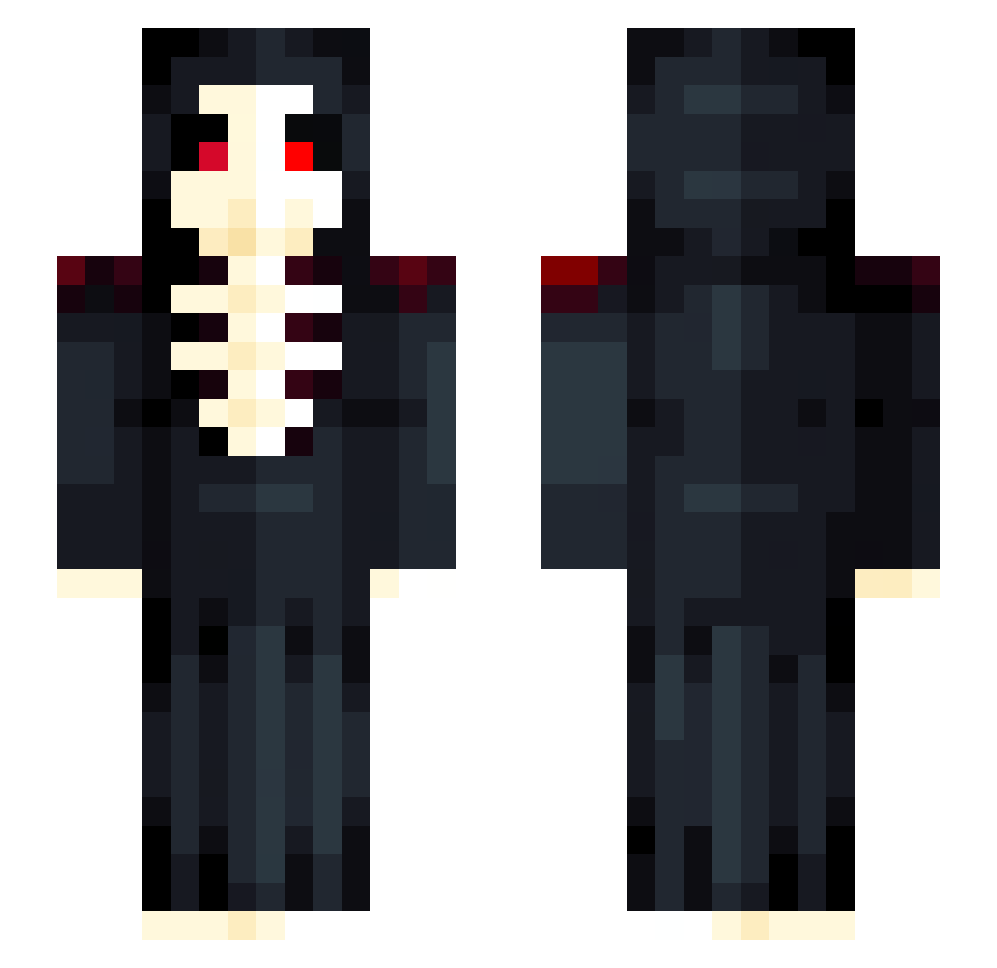 xDAREK_ Minecraft skin, front and back view