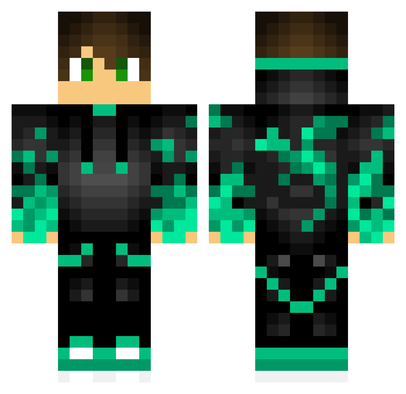 StefanS4 Minecraft skin, front and back view