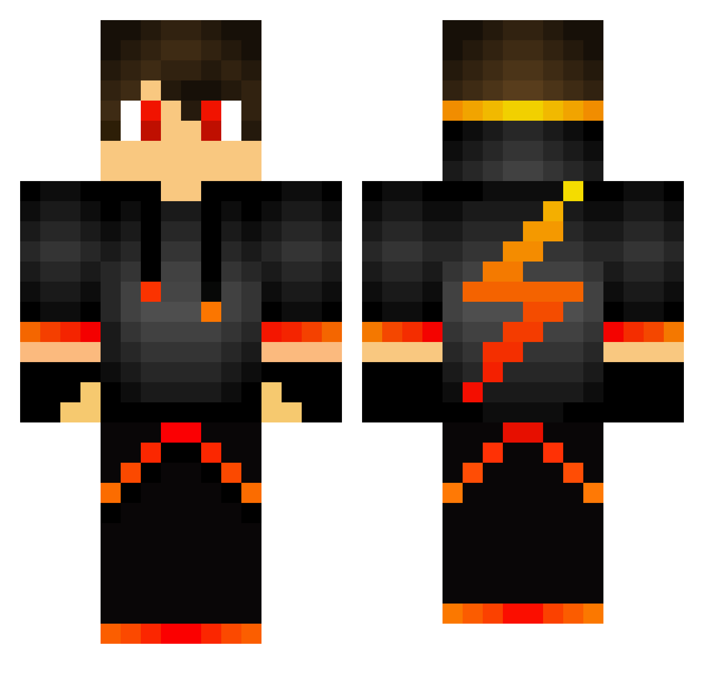 xtwixz_ Minecraft skin, front and back view