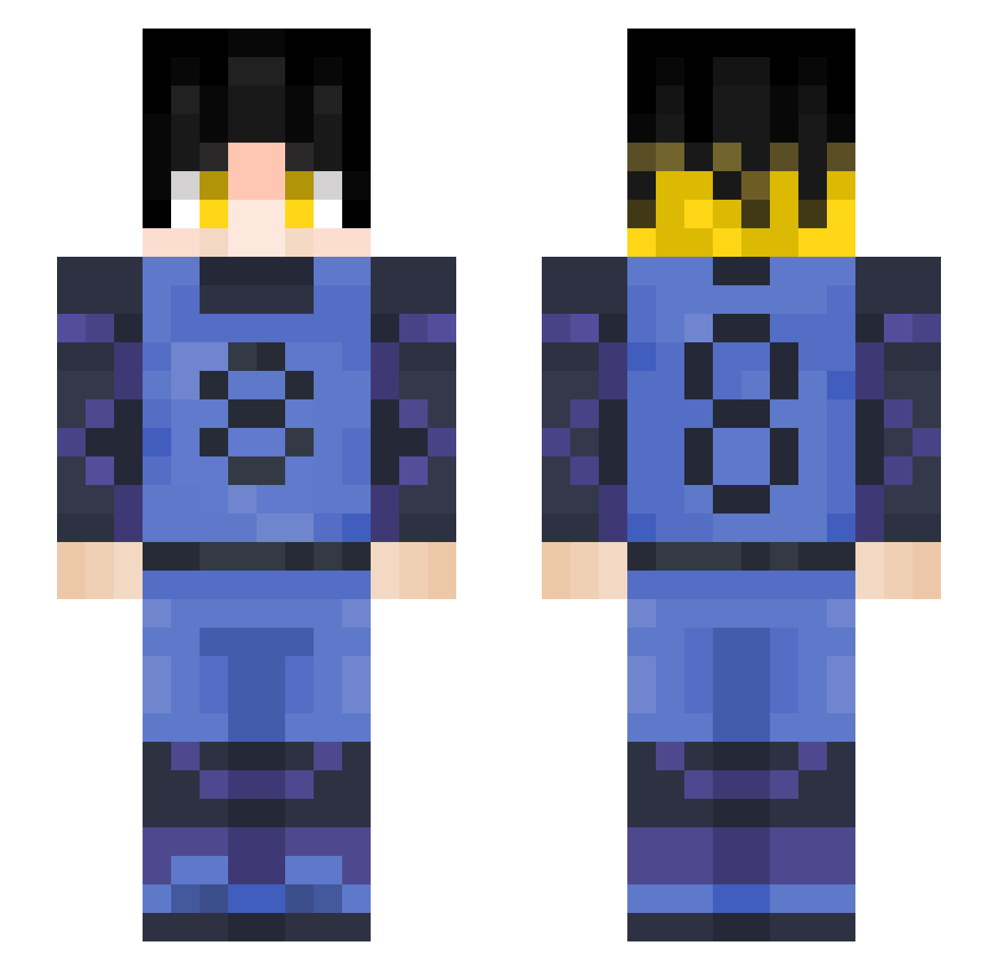 opes_127 Minecraft skin, front and back view