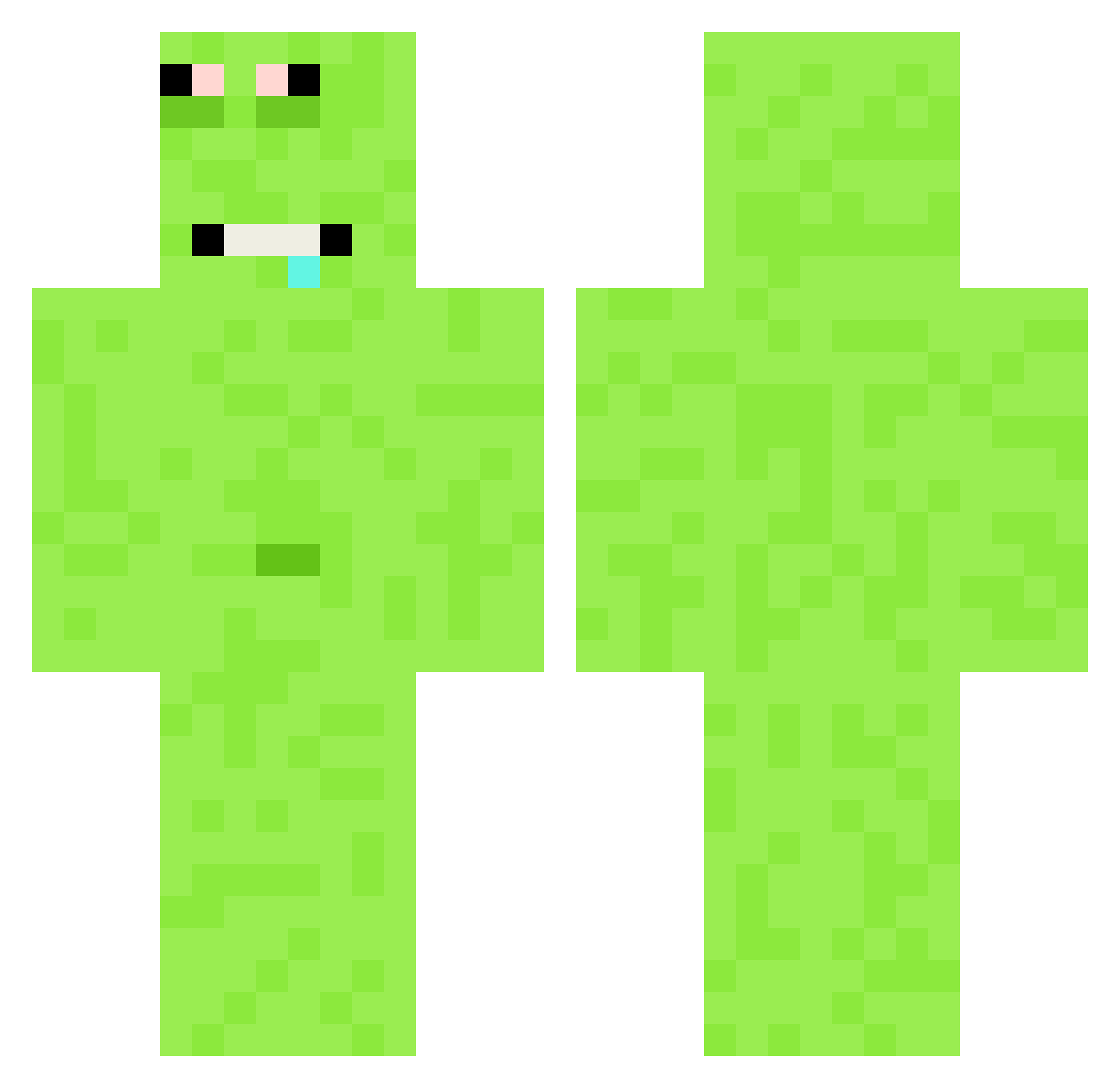 bunnyvamp13 Minecraft skin, front and back view