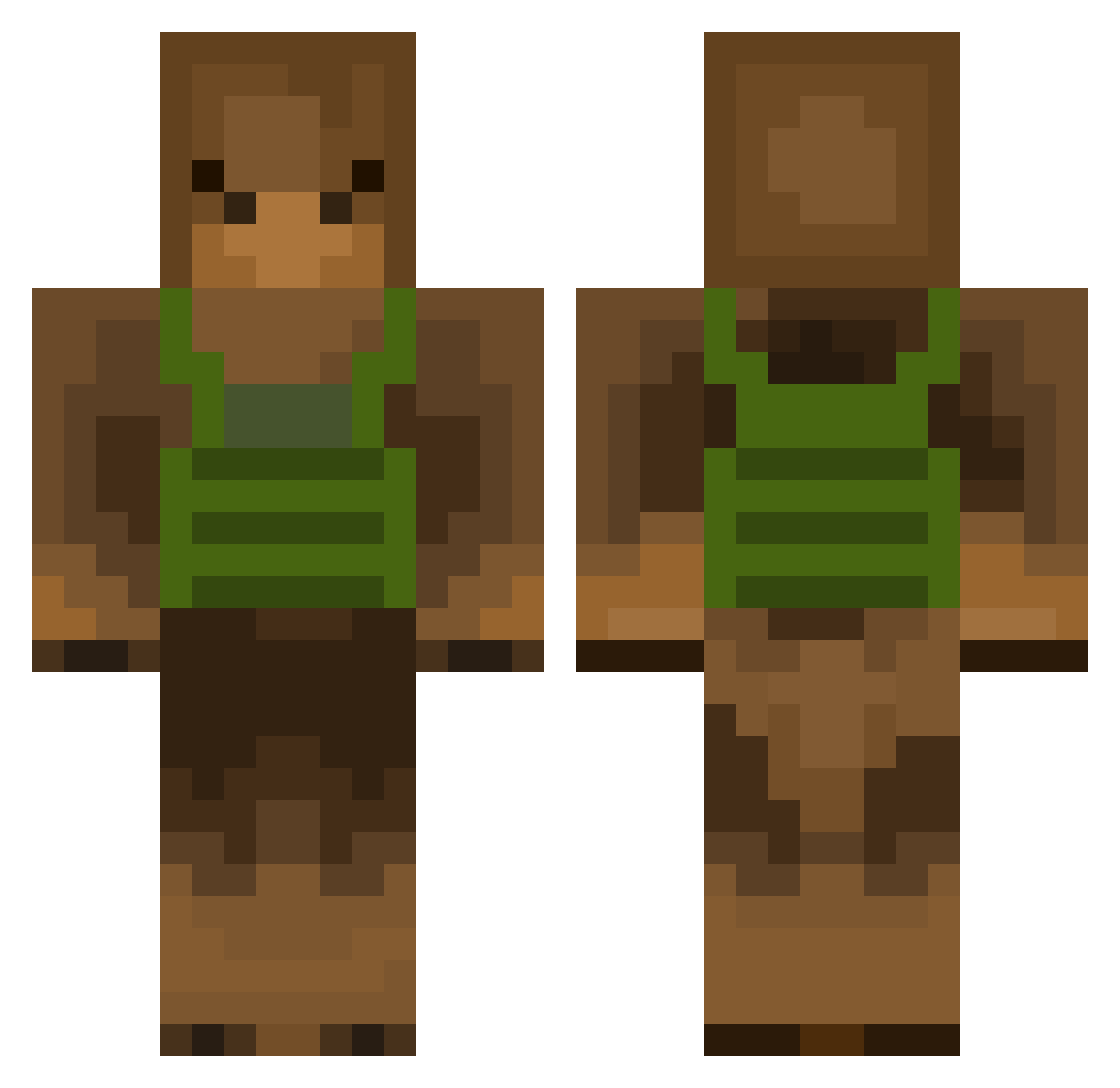 SgtGooner Minecraft skin, front and back view