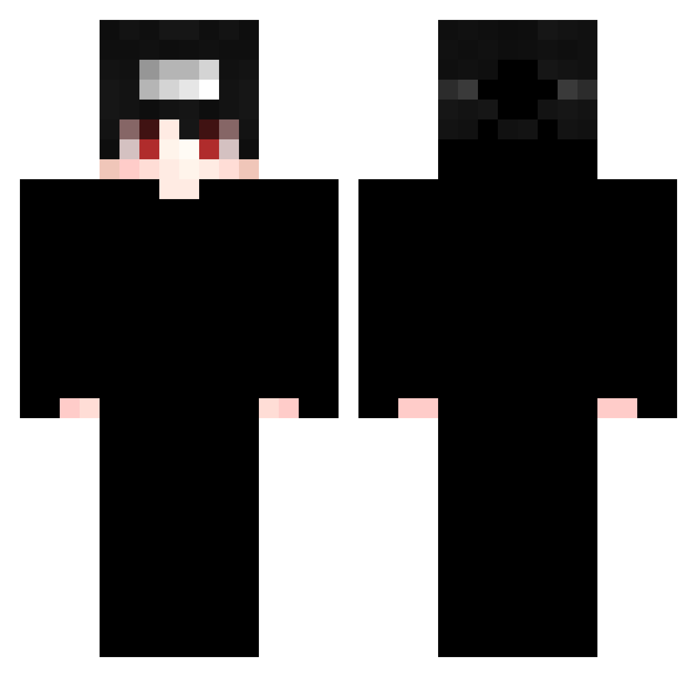 Jump Minecraft skin, front and back view