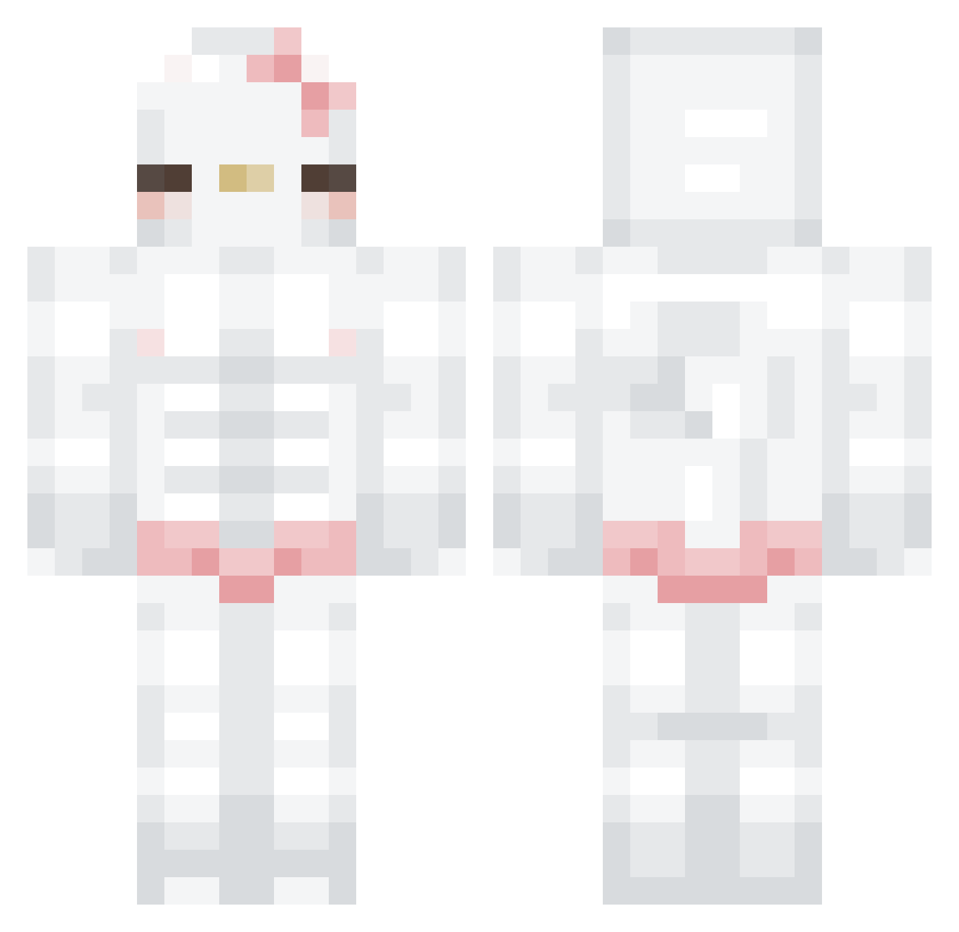 AverageAuntie Minecraft skin, front and back view