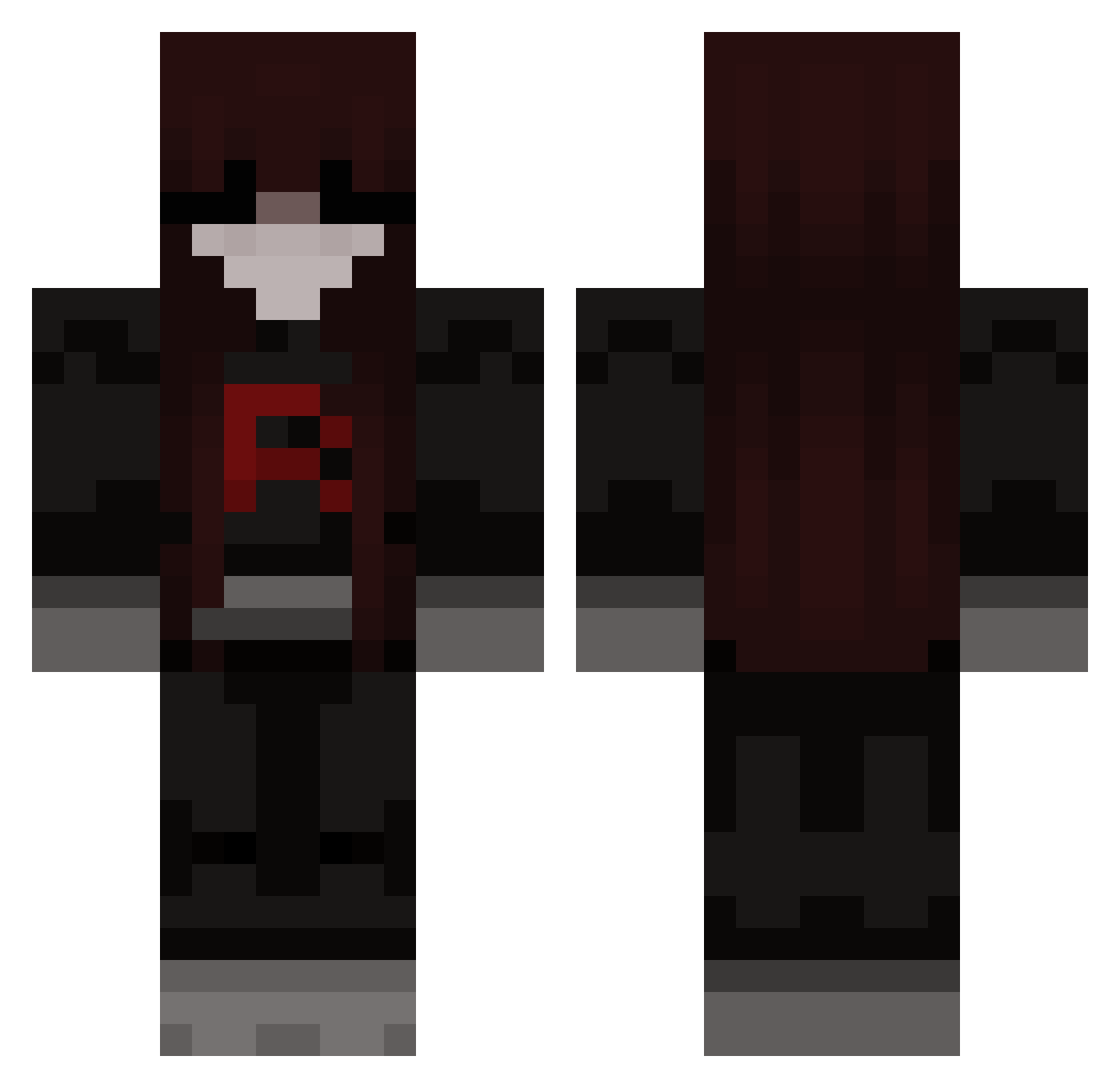 burlin89 Minecraft skin, front and back view