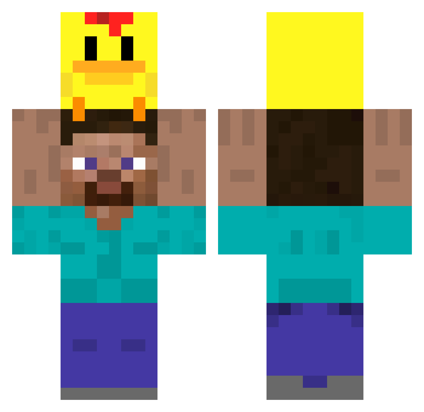 martinpollox Minecraft skin, front and back view