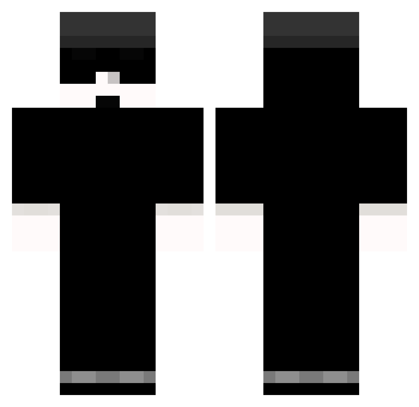BlackPastaa_ Minecraft skin, front and back view