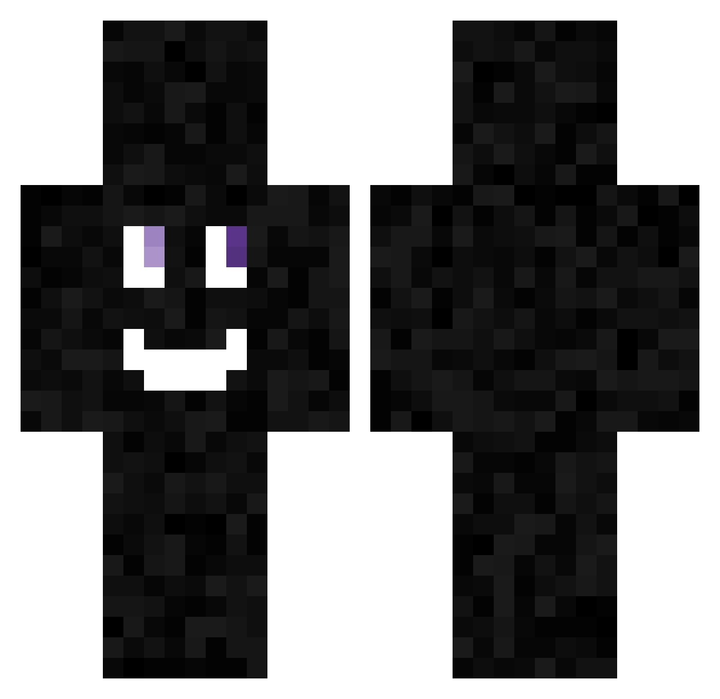 Redouanino Minecraft skin, front and back view