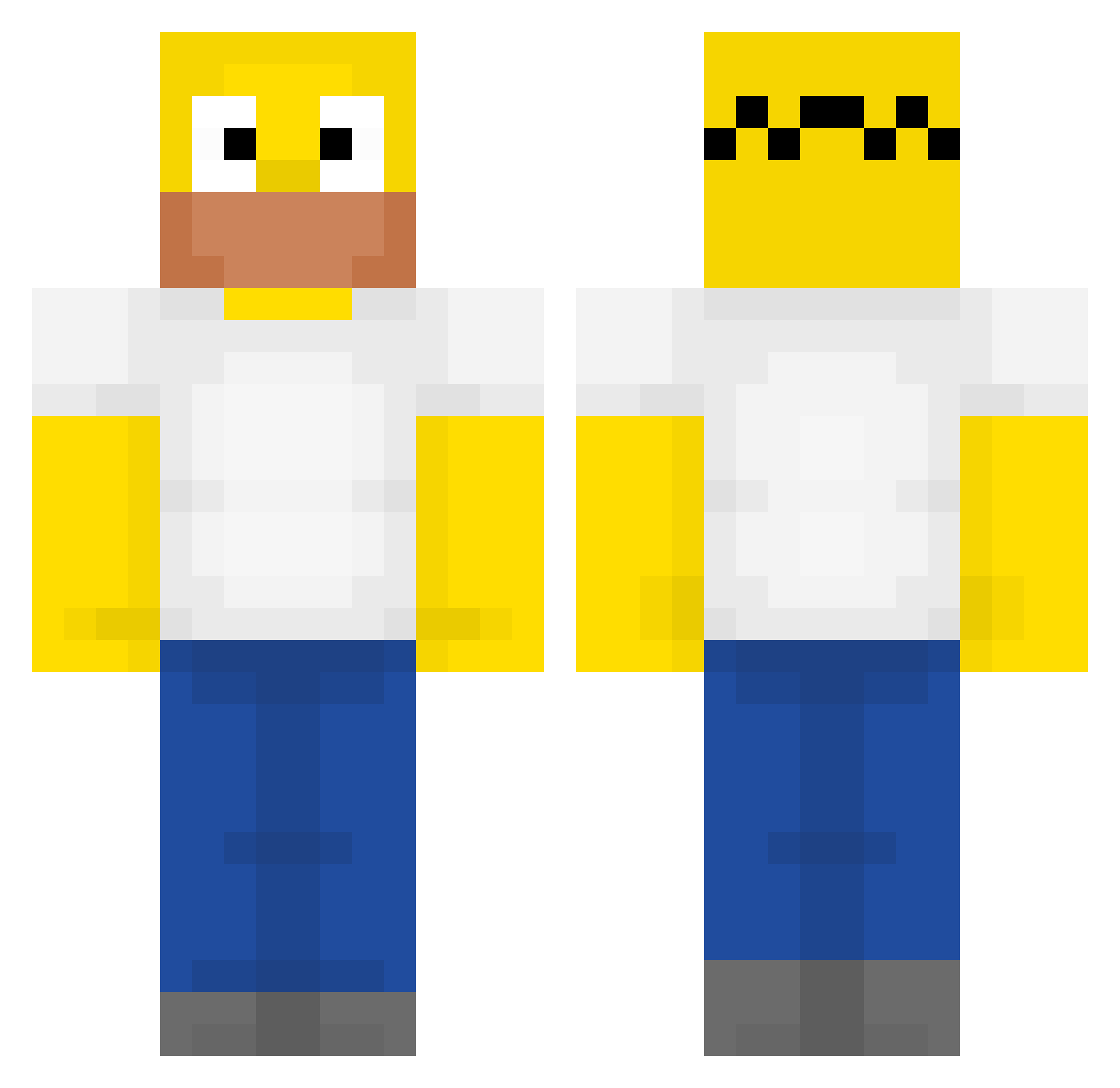 H4K4NPLAY52 Minecraft skin, front and back view