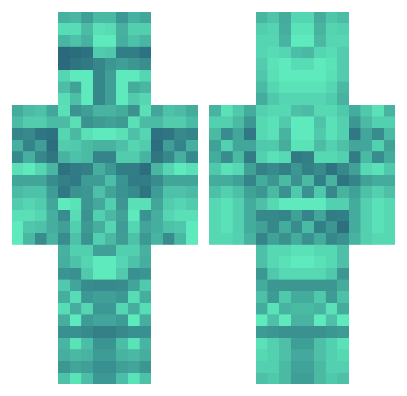 jlandhl Minecraft skin, front and back view