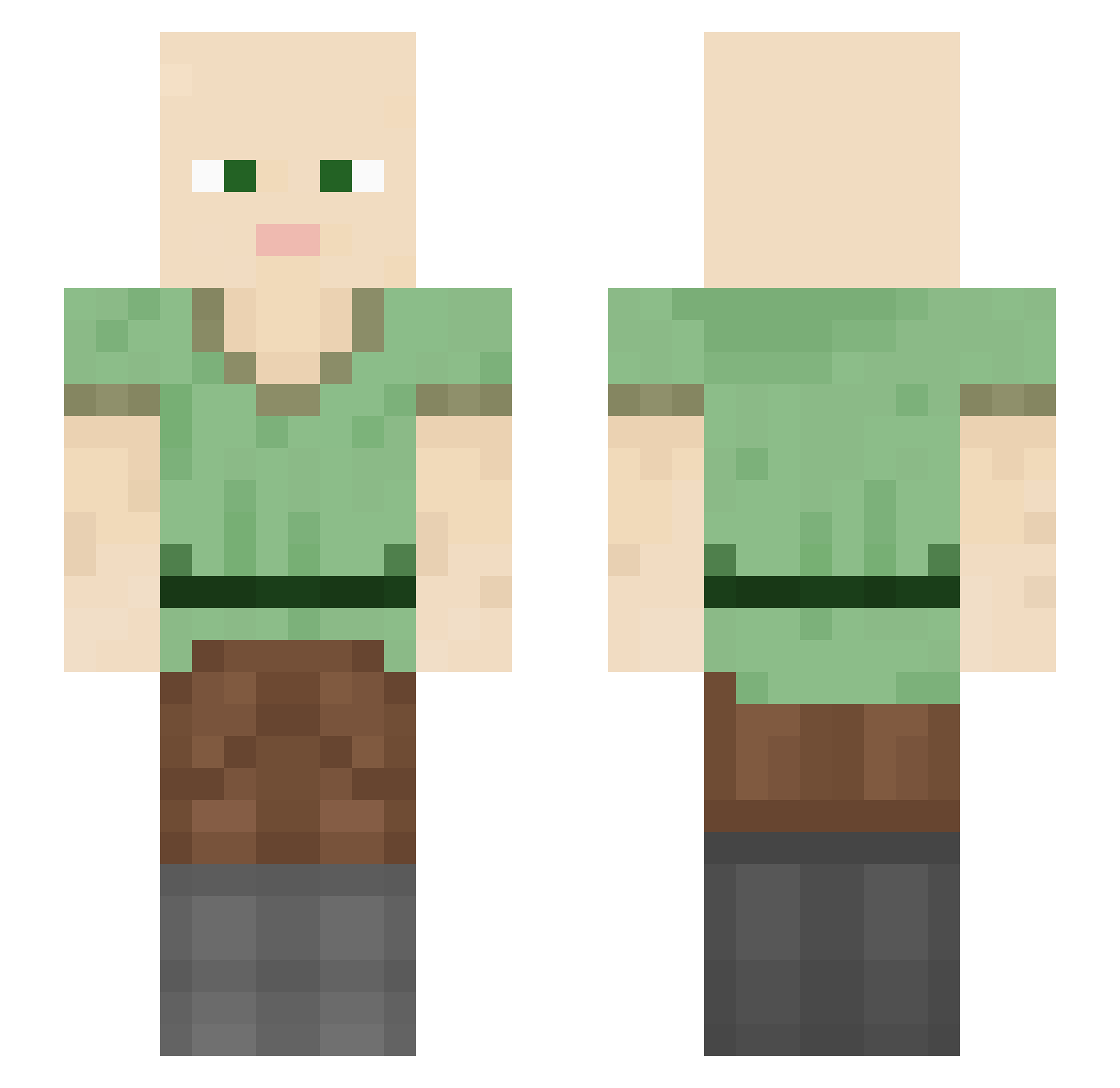 raindropp6 Minecraft skin, front and back view