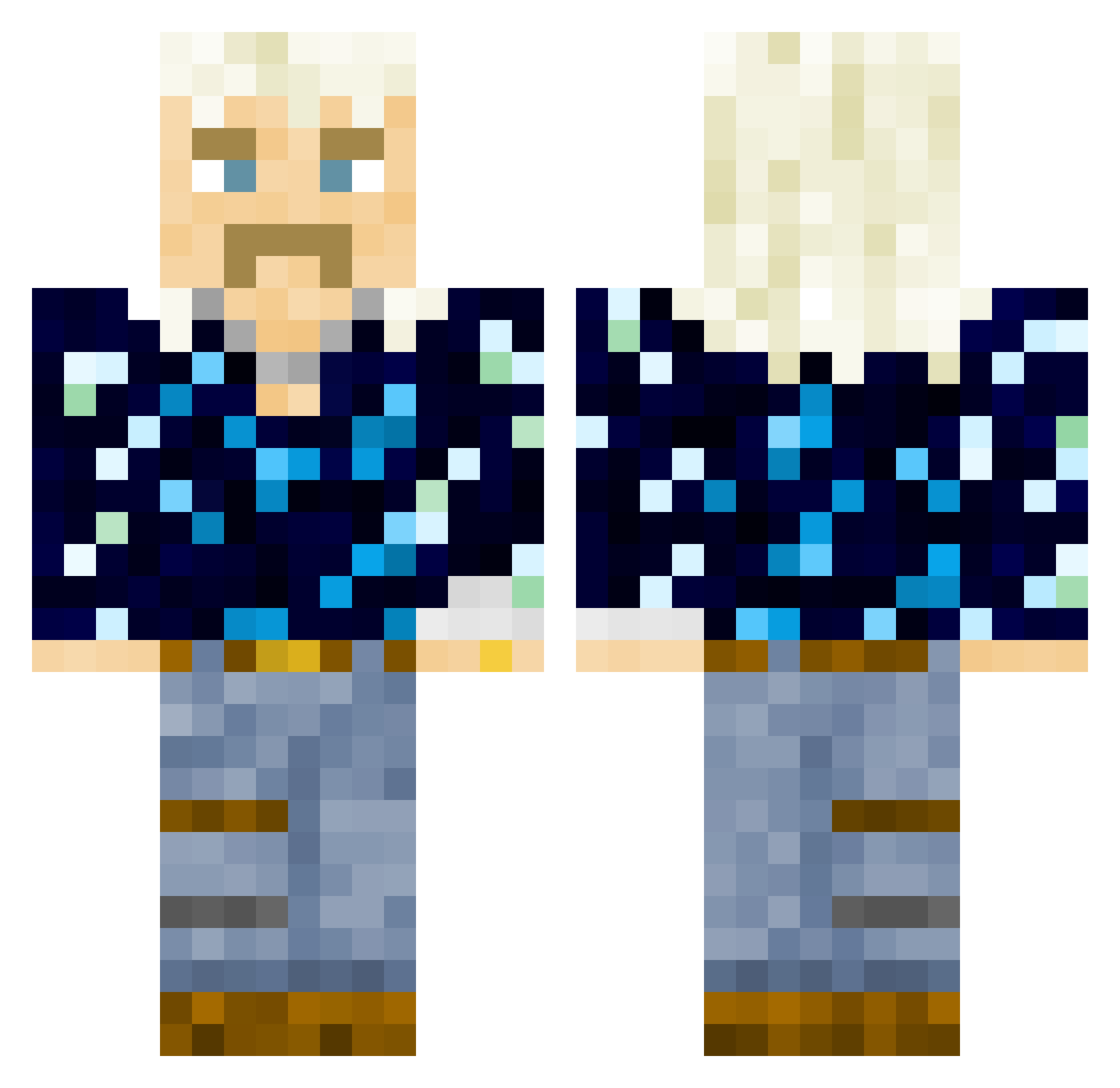 Stone_Axe Minecraft skin, front and back view