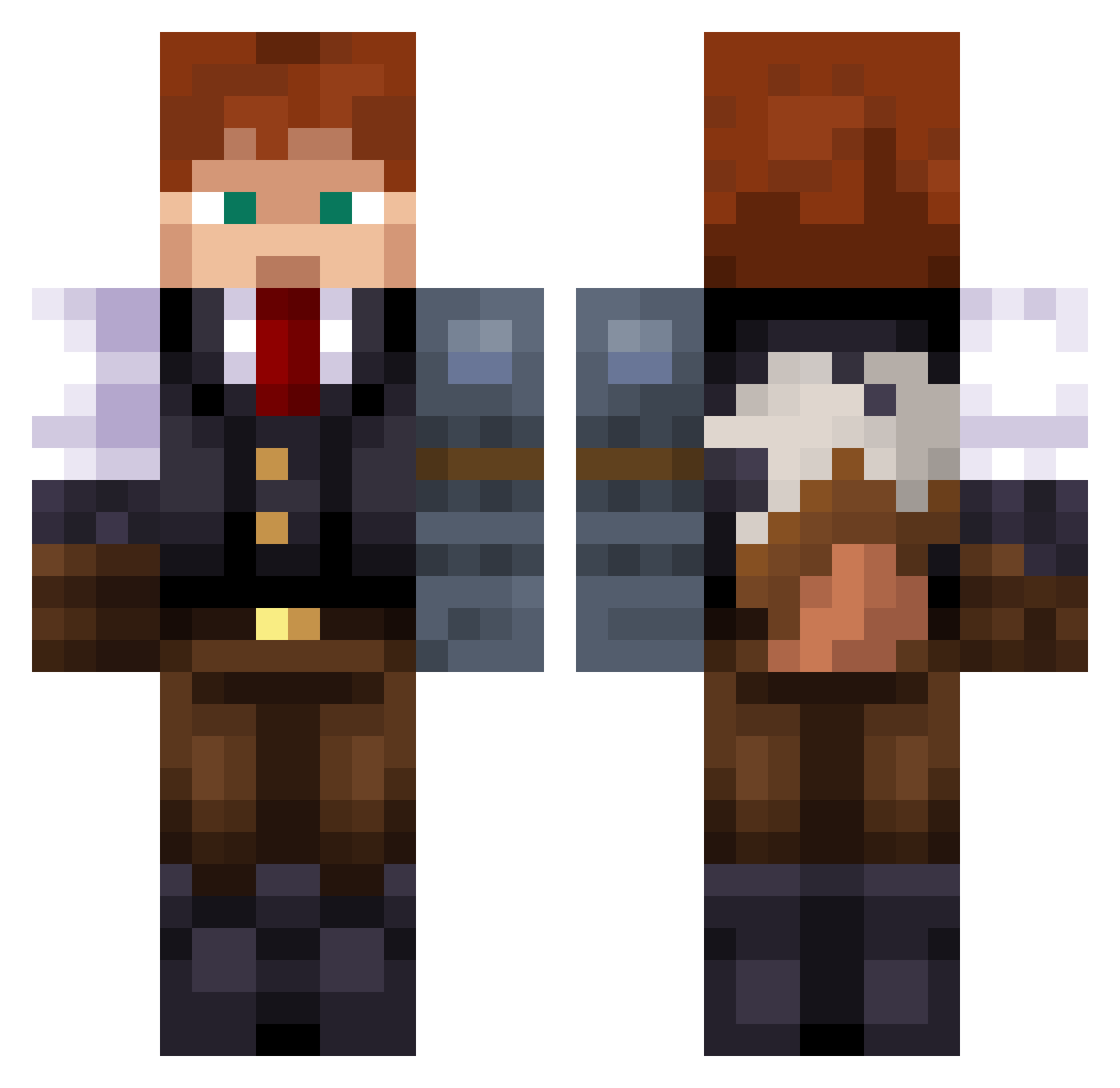 thegoofygoober95 Minecraft skin, front and back view