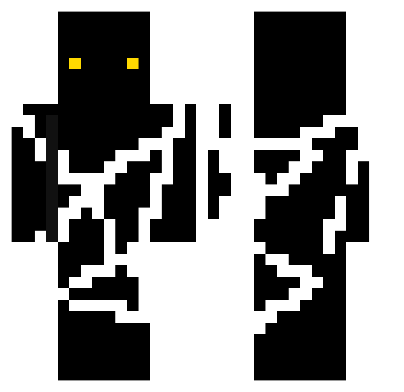 S1ayd0G Minecraft skin, front and back view