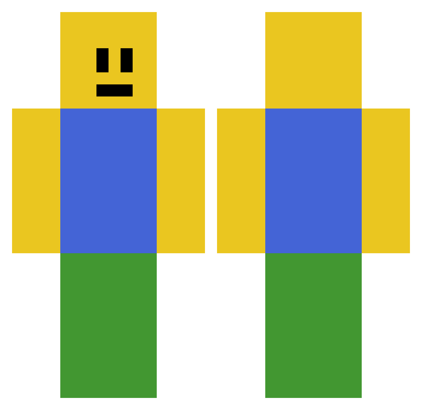 Player_374813 Minecraft skin, front and back view