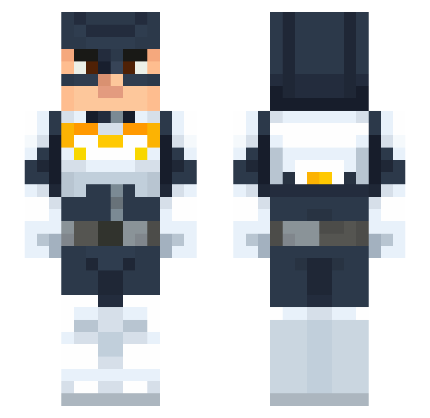 Maxogeno Minecraft skin, front and back view