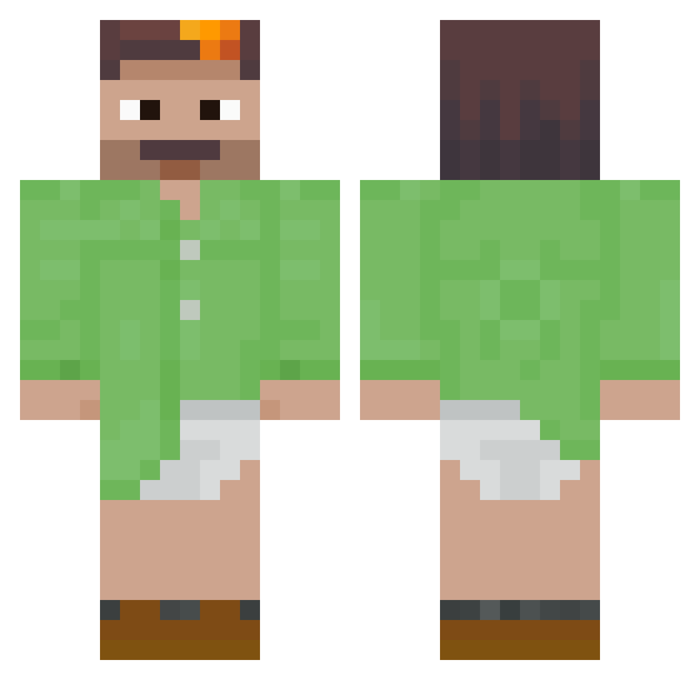 glozz_daddy Minecraft skin, front and back view