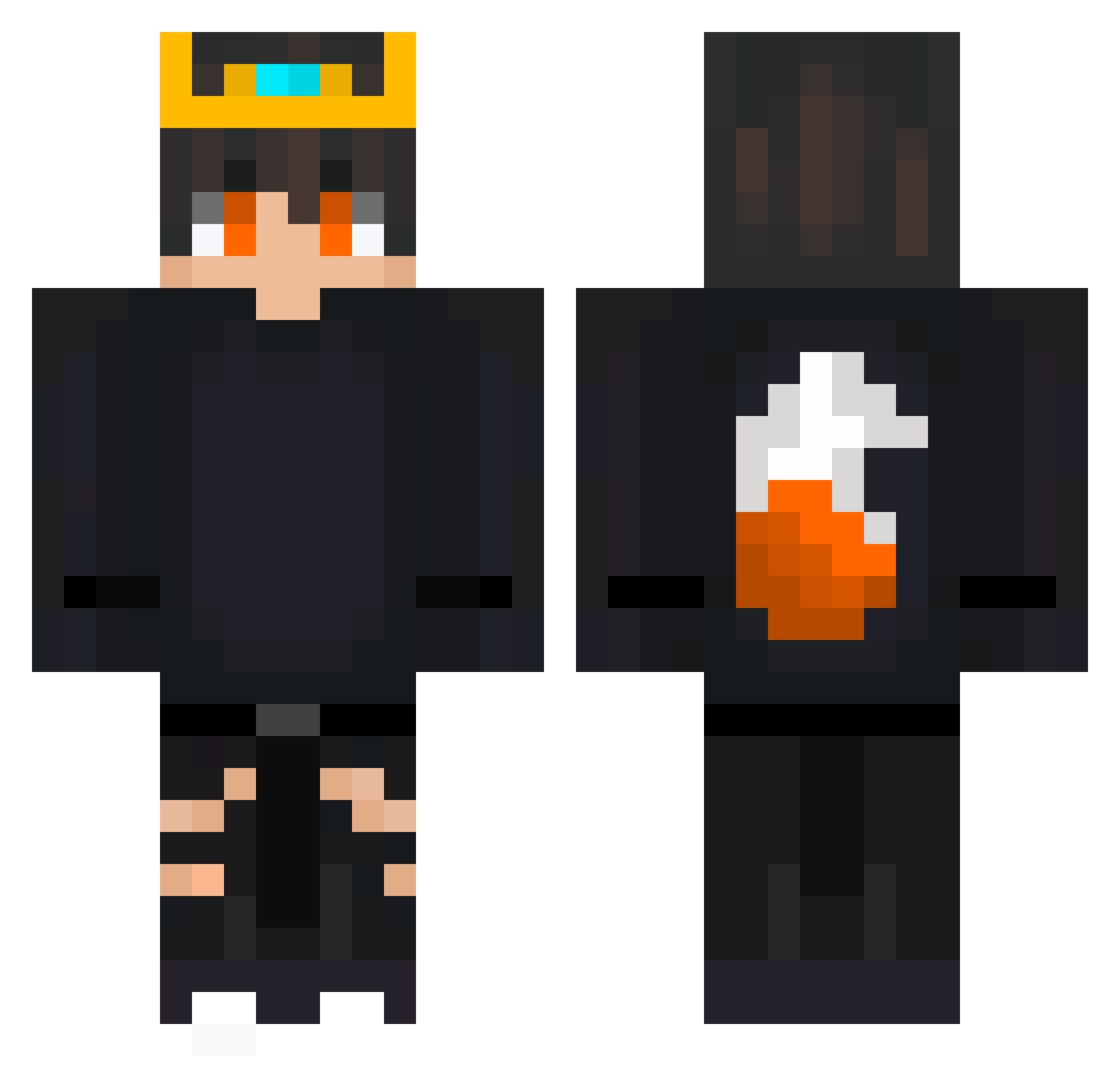 Alexander_Player Minecraft skin, front and back view