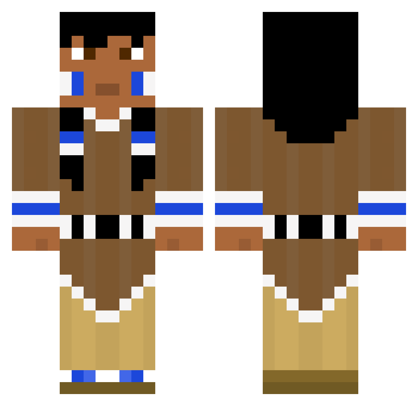 joaodornelas Minecraft skin, front and back view