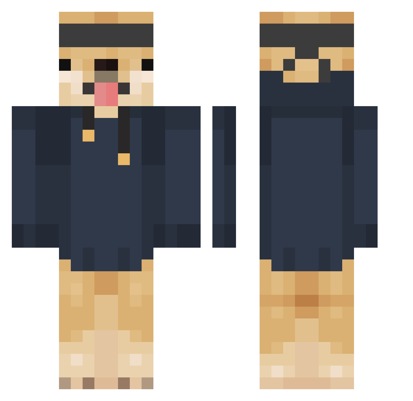 cinek86 Minecraft skin, front and back view