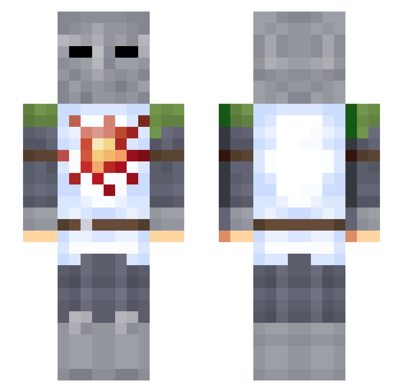 wogk071 Minecraft skin, front and back view