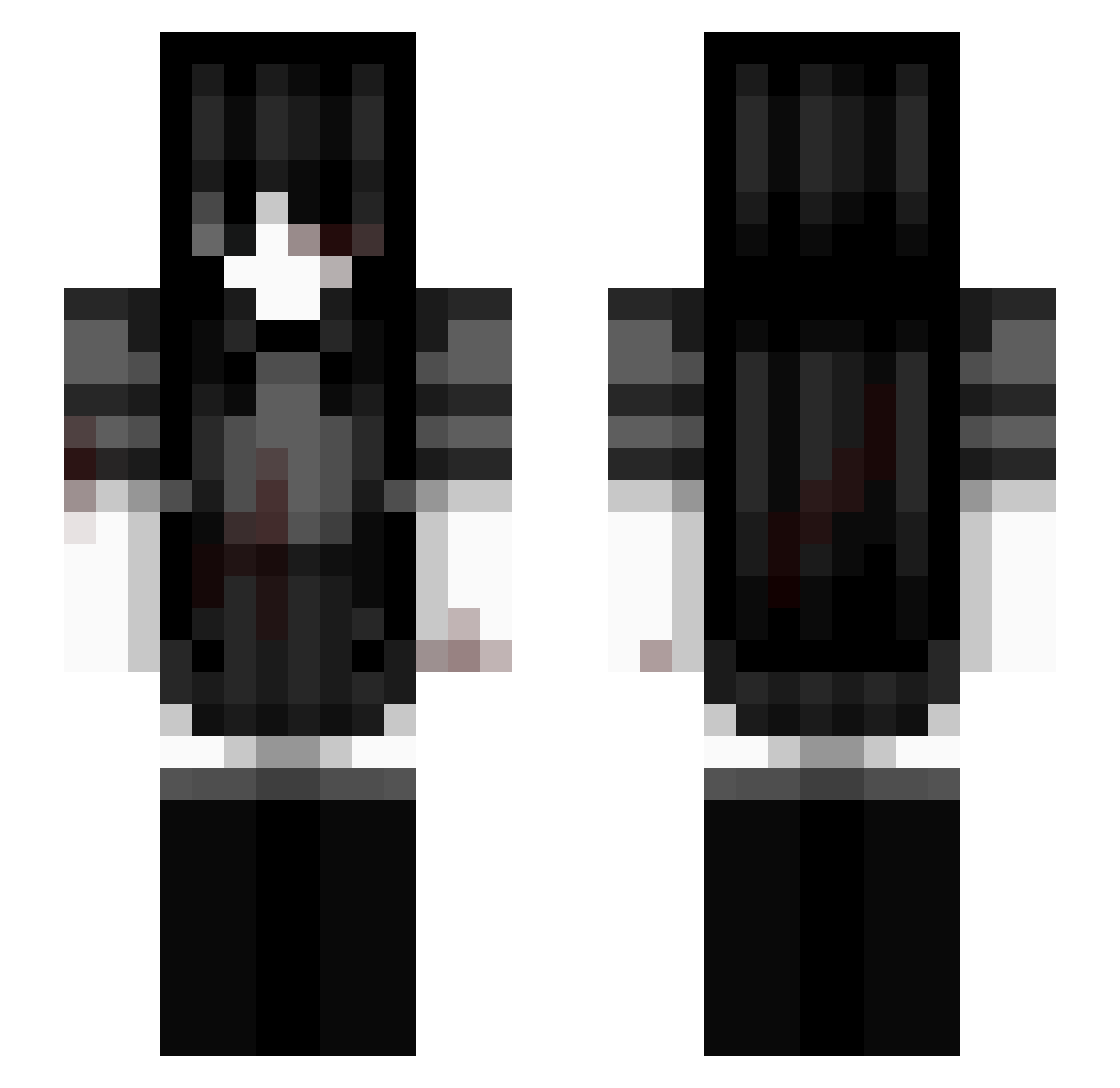JaceBarkley Minecraft skin, front and back view