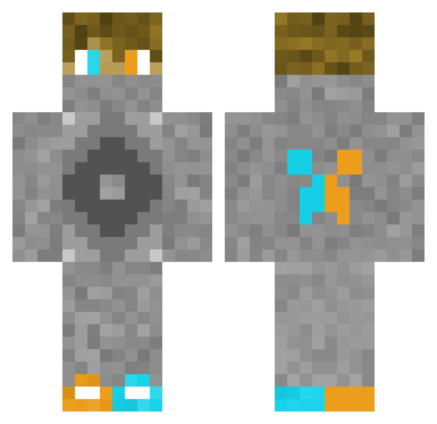 Instation_ Minecraft skin, front and back view
