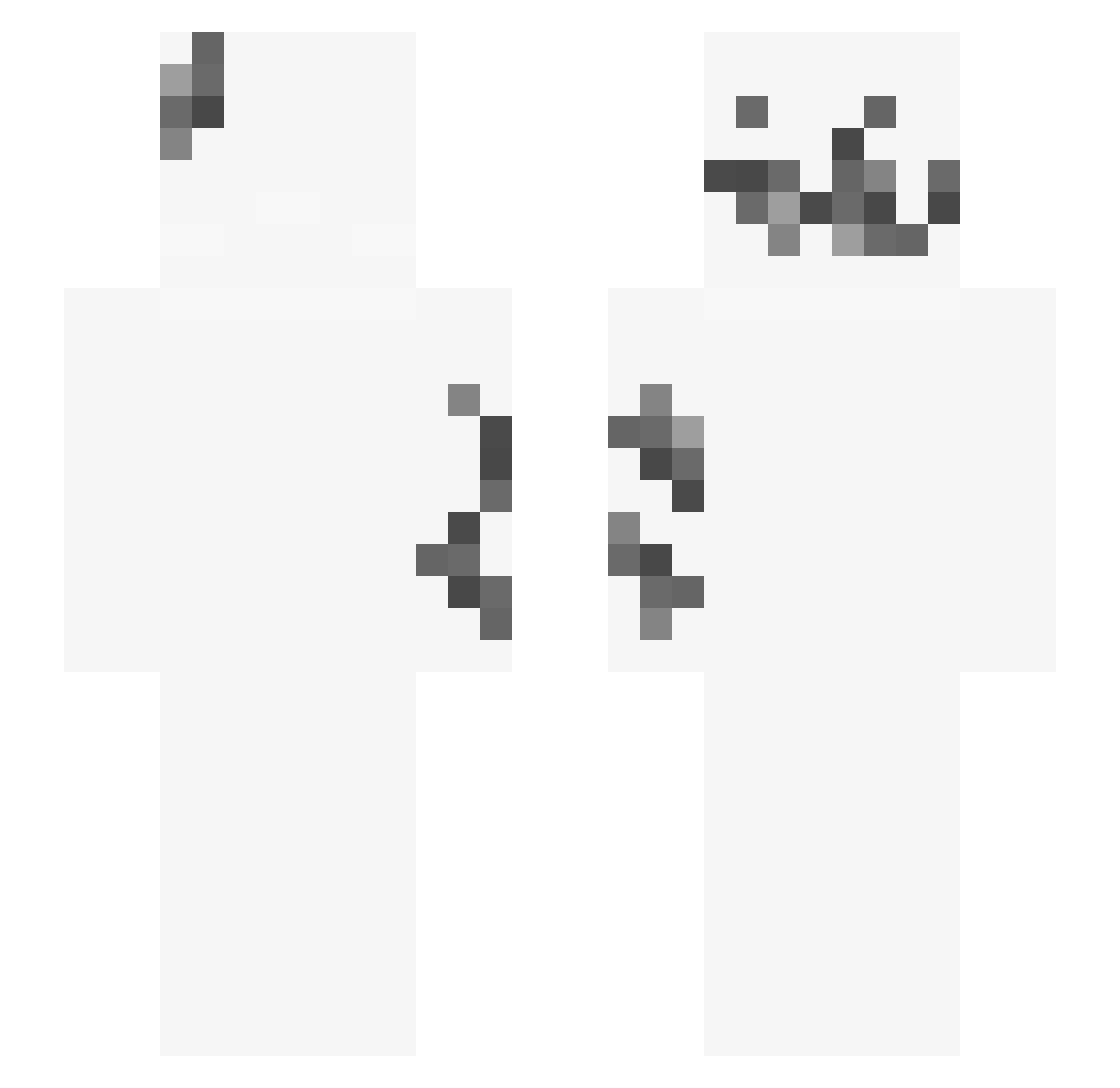 341kd Minecraft skin, front and back view