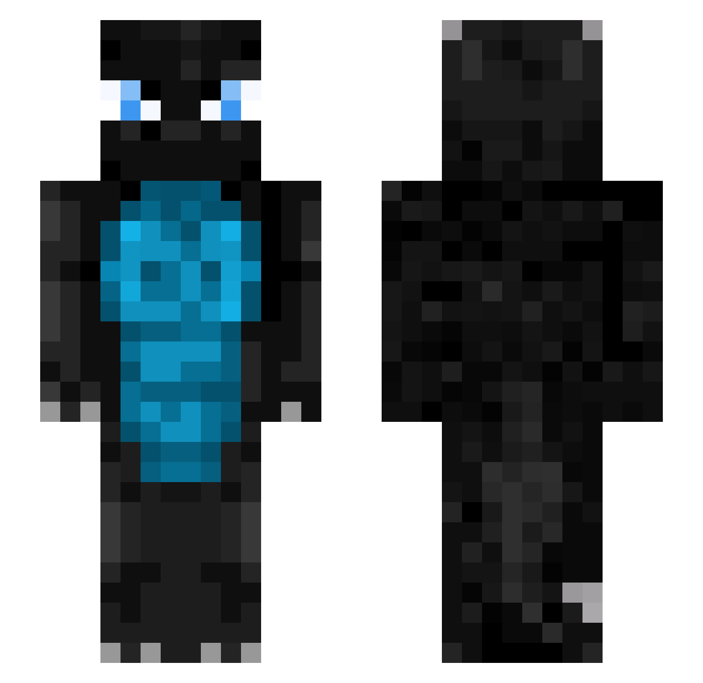 Dragonlover06 Minecraft skin, front and back view