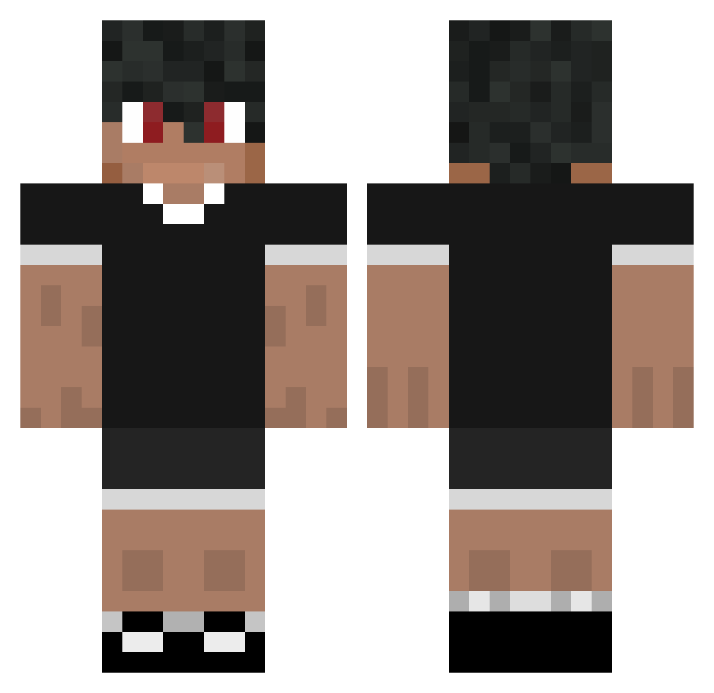 SryLucas Minecraft skin, front and back view