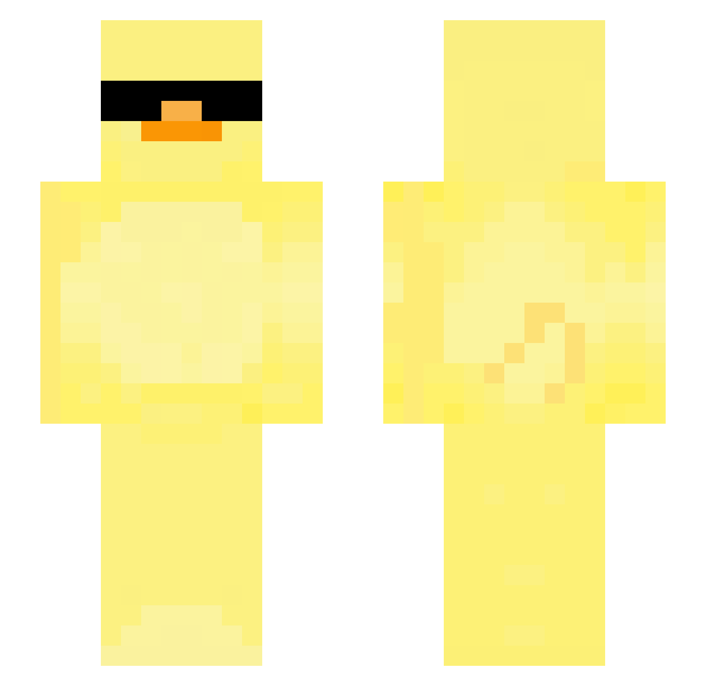 ri0y Minecraft skin, front and back view