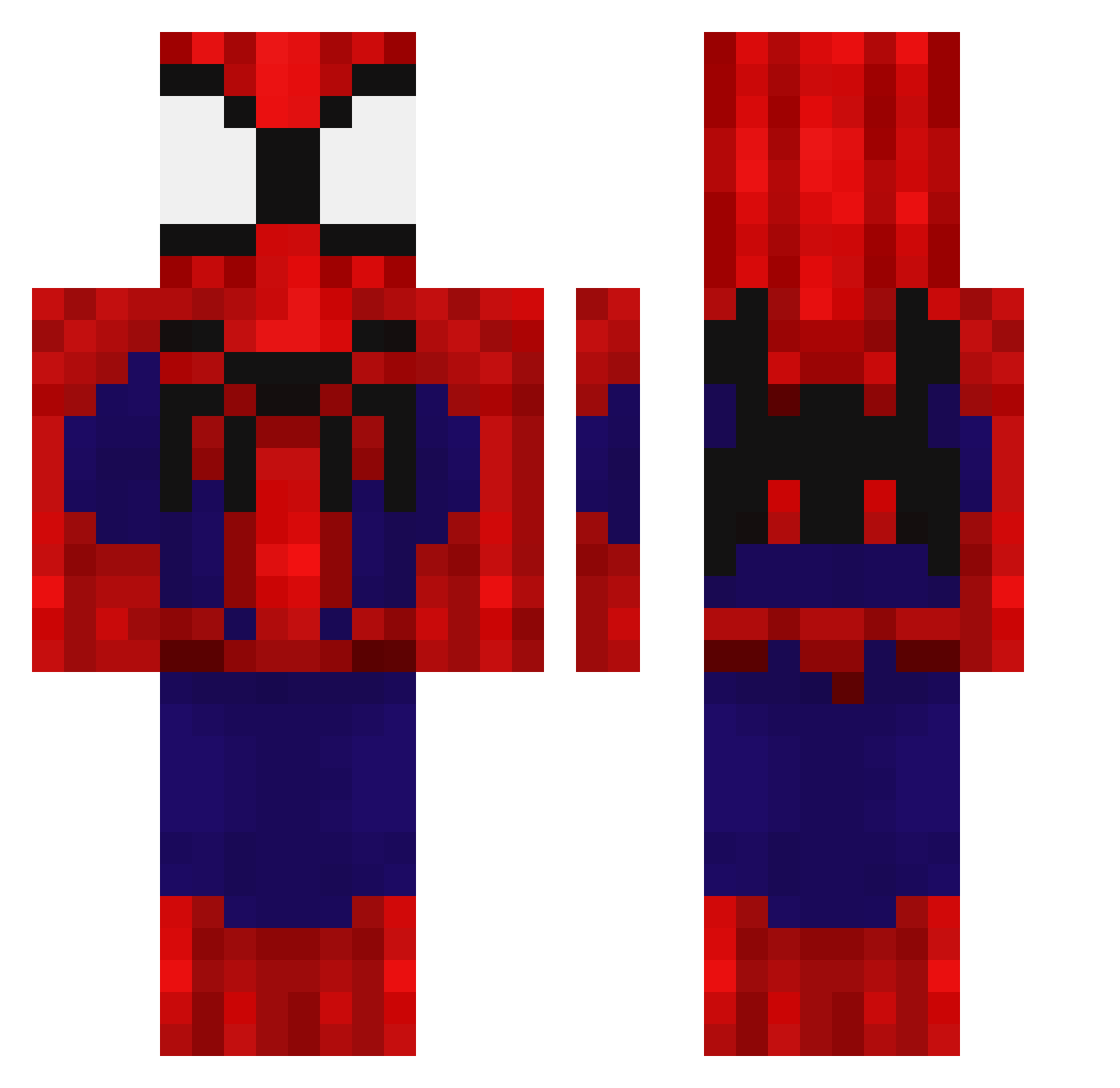 Sumier_ Minecraft skin, front and back view