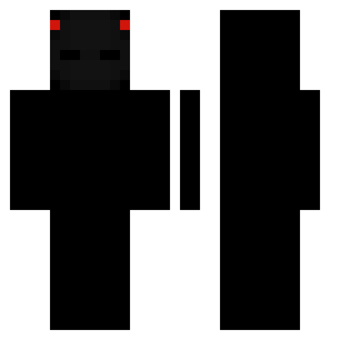 TeachMeHow2Play_ Minecraft skin, front and back view